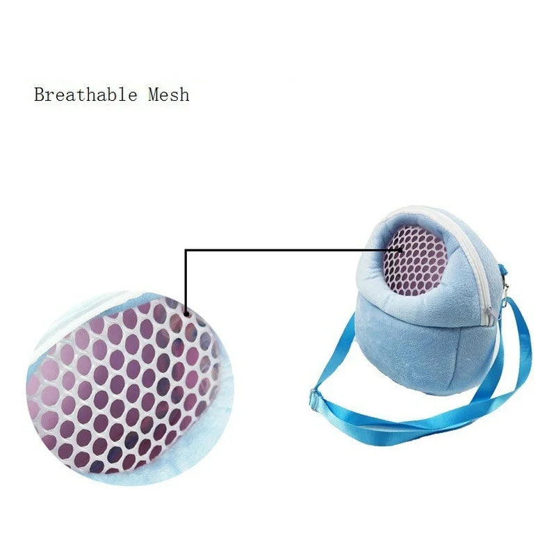 NEW Small Pet Carrier Rabbit Cage Hamster Chinchilla Travel Warm Bags Guinea Pig Carry Pouch Bag Breathable Pet Cage Rat Leash