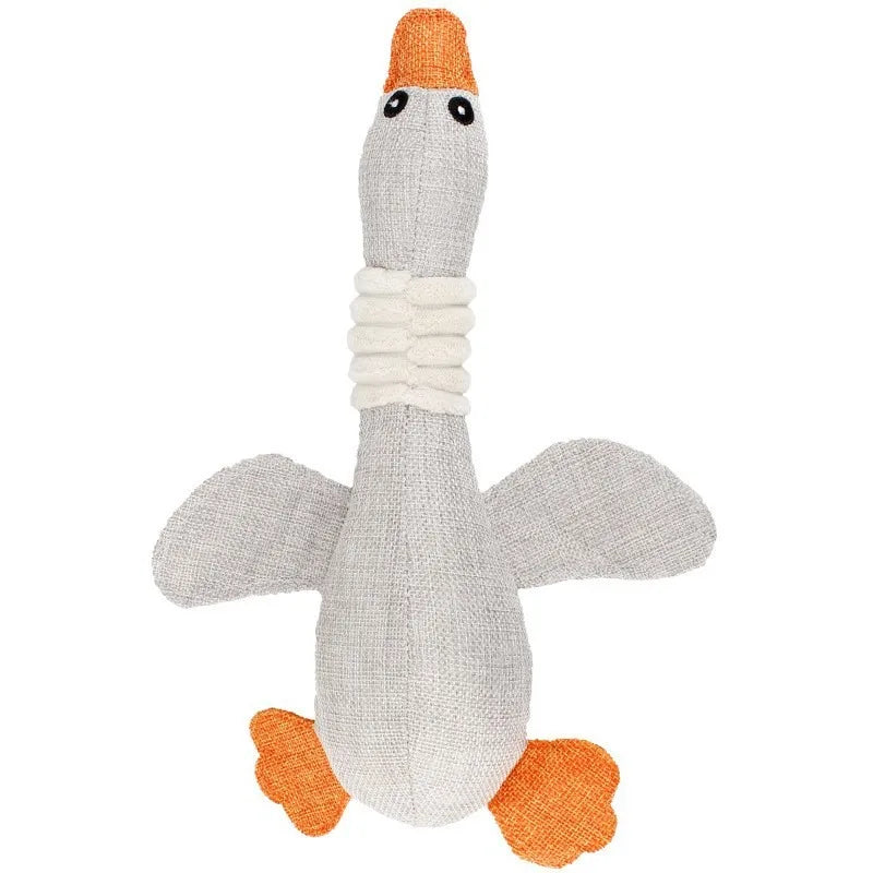 Cartoon Wild Goose Plush Dog Toys Resistance Squeaky Sound Pet Toy for Cleaning Teeth Puppy Dogs Chew Supplies