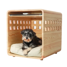 Wooden Dog Bedside Crate Table for Dogs & Cats