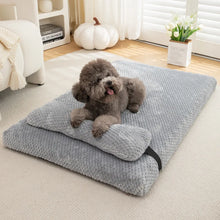 warm dog bed, calming dog bed, pillow pet bed, washable dog bed, orthopedic pet bed, plush pet bed, large dog bed, medium dog bed, small dog bed, cat calming bed, removable cover pet bed, winter dog bed, soft dog mat, luxury dog sofa