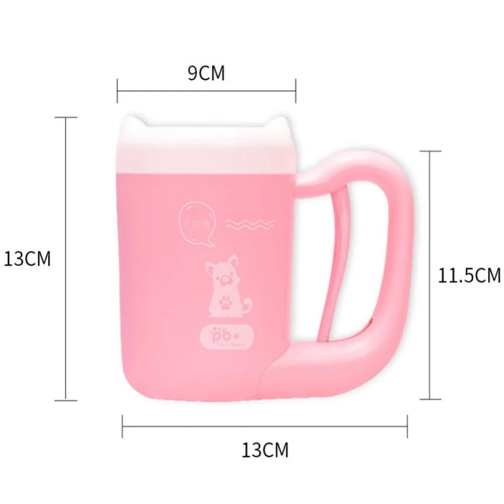 寵物貓狗足部清潔杯 貓用清潔工具 軟塑膠洗爪刷 寵物用品 狗狗專用