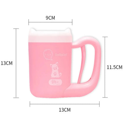 寵物貓狗足部清潔杯 貓用清潔工具 軟塑膠洗爪刷 寵物用品 狗狗專用