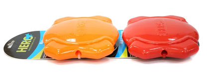 CAITEC Dog Toys Squeaking Foraging Disc Springy Durable Floatable Foraging and Chewing Pet Toy