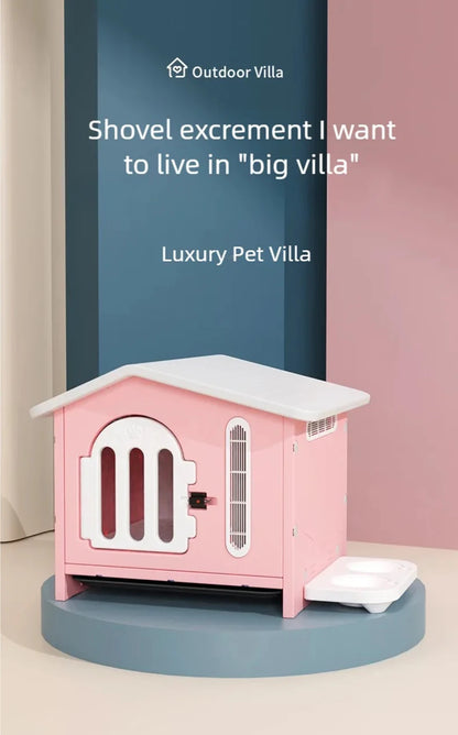 All-Season Plastic Dog House for Indoor & Outdoor Use