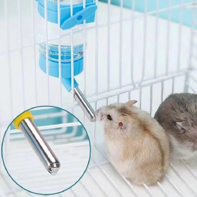 ハムスター用おもちゃ 給水器 小動物用 自動給水器 ウォーターボトル ボウル 食器 フードコンテナ付き モルモット ラット用