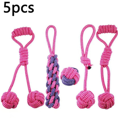 Wint Dog Cotton Rope For Relieving Boredom Grinding Toys Iarge And Medium-Sized Puppy Toys Dog nteractive Anti Bite Tug of War
