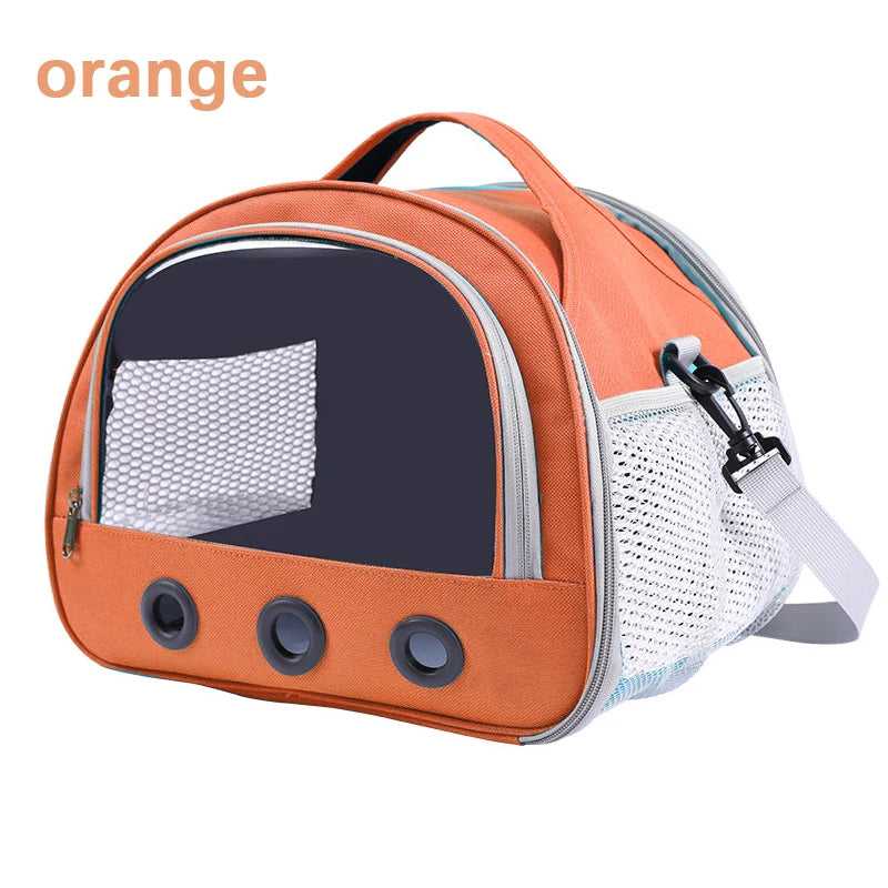 Portable Cat Dog Bird Rabbit Carrier Bag Pet Travel Bags Breathable Mesh Outdoor Tent Carrier Outgoing Pets Handbag