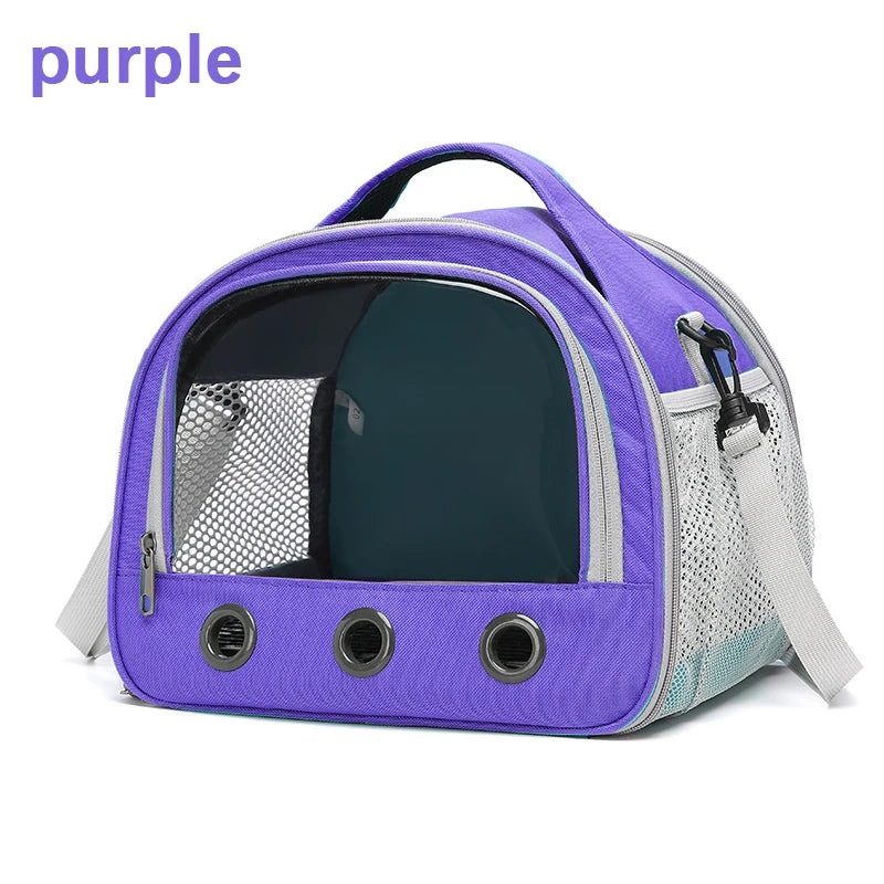 Portable Cat Dog Bird Rabbit Carrier Bag Pet Travel Bags Breathable Mesh Outdoor Tent Carrier Outgoing Pets Handbag