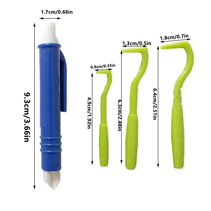4Pcs Tick & Flea Remover Set for Dogs, Cats & Pets