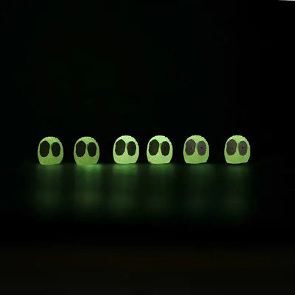 Aquarium Ornaments Luminous Ornament In Dark Alien Fish Decor Miniature Luminous Ghost Kit For Landscape Aquarium Accessories