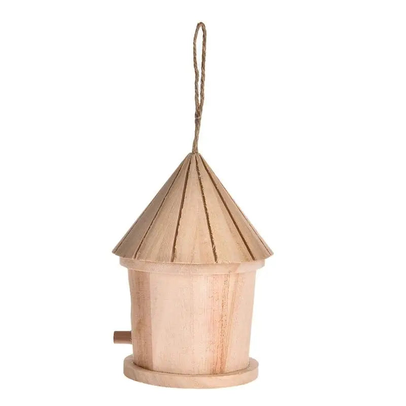 Wooden Bird House Feeder DIY Bird Nest Outdoor Hanging Birds Houses Home Decoration Gardening Decoration