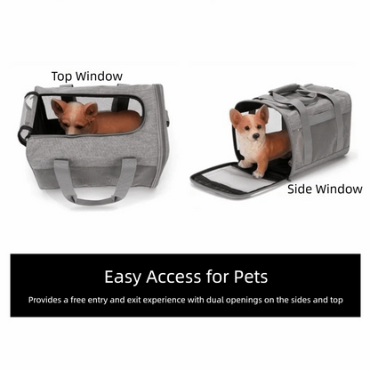 One Shoulder Polyester Pet Carrier Bag Breathable Mesh Simple Design Pet Bag Portable Handbag Style Pet Backpack Outdoor Travel