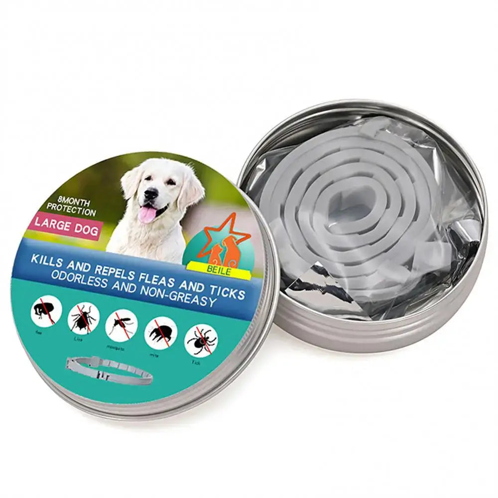 Silicone Pet Collar Protection Retractable Control Insect Repellent Flea Dog Anti Flea And Ticks For Puppy Cat Large Dogs