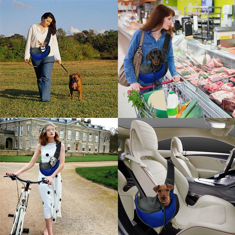 Pet Bag Portable dog Carrier Breathable Outdoor Travel cat Shoulder Bag Comfort Foldable dog carrier pet cat Cross-body Bags