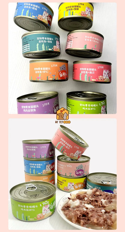 Cat canned food Cat wet foodAdult cats Kittens Cat snacksProtect stomach Beautiful hair Bright eyes Pet snacks Pet accessories