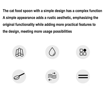 Pet Cat Dog Food Shovel with Sealing Bag Clip Spoon Multifunction Thicken Feeding Scoop Tool Creative Measuring Cup Pet Supplies