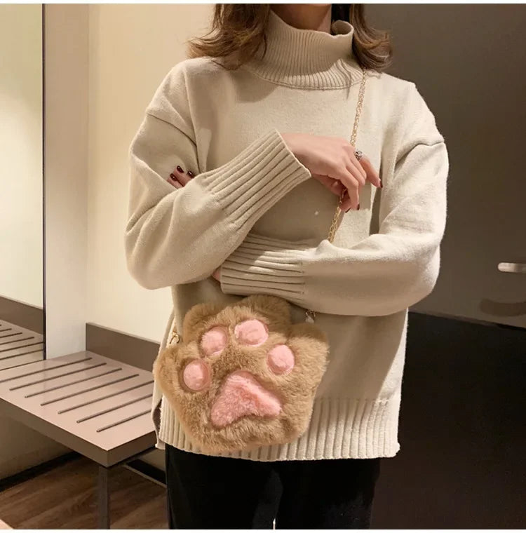 Japanese Style Kawaii Bag Women Cartoon Plush Shoulder Bag for Women 2022 New Crossbody Bag Small Phone&Purse Bag Bolsa Feminina