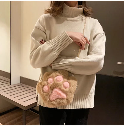 Japanese Style Kawaii Bag Women Cartoon Plush Shoulder Bag for Women 2022 New Crossbody Bag Small Phone&Purse Bag Bolsa Feminina