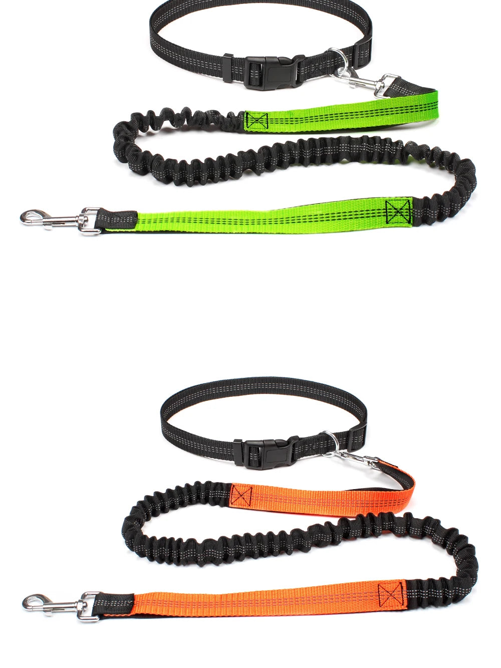 Dog Leash Hands Free Retractable Traction Rope Pet Walking Running Adjustable Waist Belt Elastic Reflective leash Pet Supplies