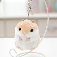 毛絨玩具動物兒童玩具鑰匙扣毛絨10厘米倉鼠掛件卡哇伊娃娃小孩兒童聖誕禮物包娃娃寶寶