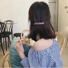 全新韓式優雅髮夾水晶鑽髮夾髮夾女士女孩髮飾