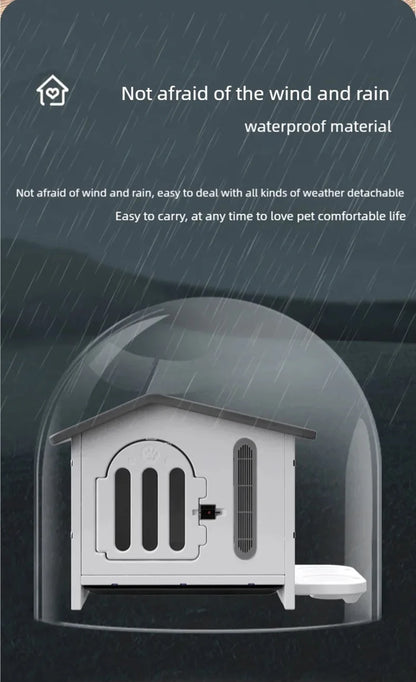 All-Season Plastic Dog House for Indoor & Outdoor Use