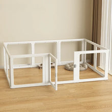 Pet Fence Fully Transparent Houses Acrylic Large Dog Fence Indoor Dog House.Large Space Dog Crate Double Suction Cup Design