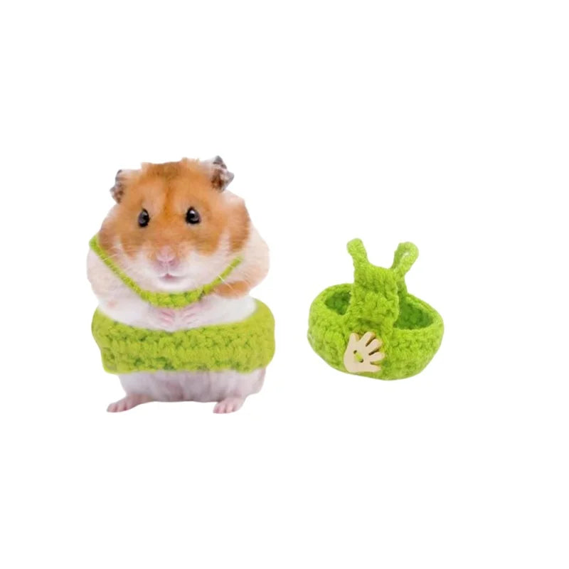 Hamster Guinea Pig Christmas Cap Costume Mini Small Pet Hat Xmas Headwear Pet Outfits for Chinchilla Rabbit Hedgehog햄스터