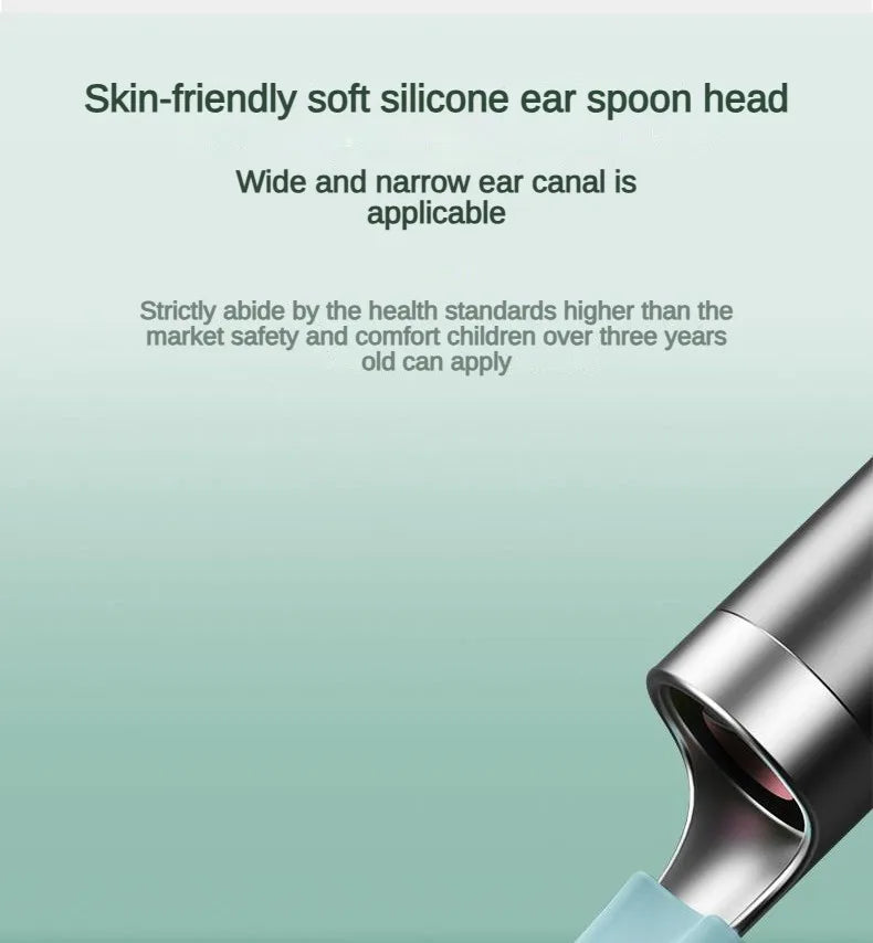 Wireless Visual Silicone Ear Spoon Endoscope Earpick Camera Otoscope Safe Ear Cleaner for Kids & Adults