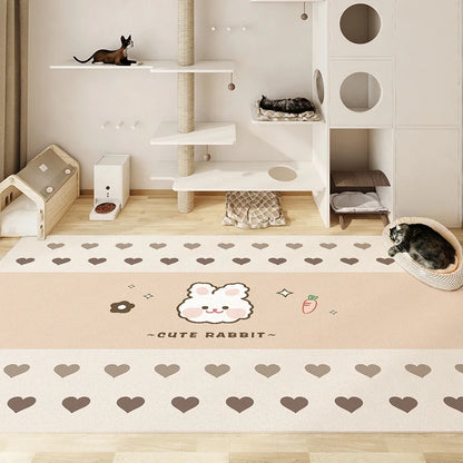 ペット用ゴミ箱 PVC防水・尿パッド付き犬用フェンス 犬小屋 滑り止めプラスチックカーペット 掃除不要