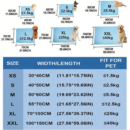 犬用セルフクールマット ペット猫用クールマット＆ペット用スリーピングパッド 夏用クールパッド ブランケット 洗える アイスシルク 通気性マット