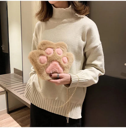 Japanese Style Kawaii Bag Women Cartoon Plush Shoulder Bag for Women 2022 New Crossbody Bag Small Phone&Purse Bag Bolsa Feminina