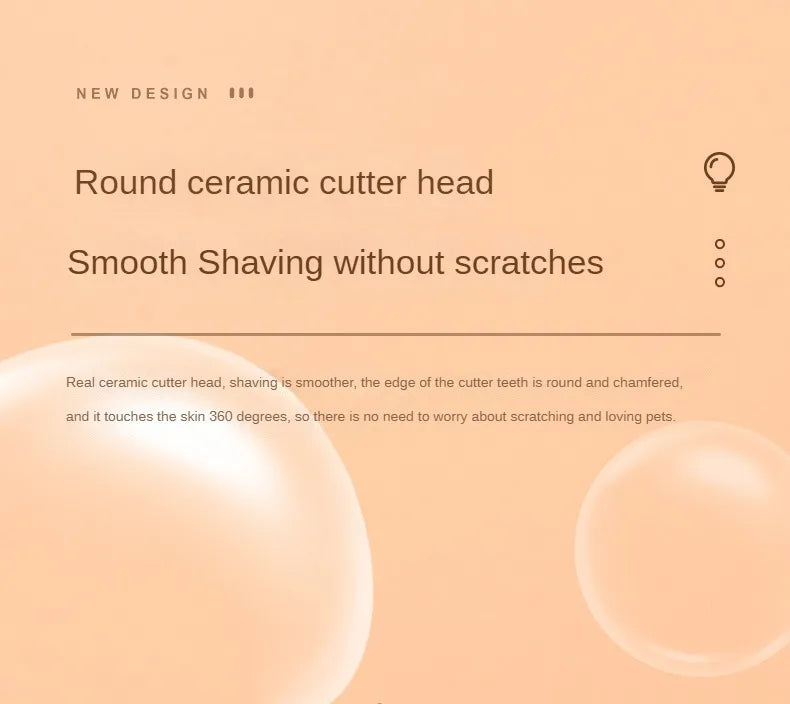 With LED Light Waterproof Foot Shaver Cat Foot Shaving Special Pets Dog Foot Trimmer