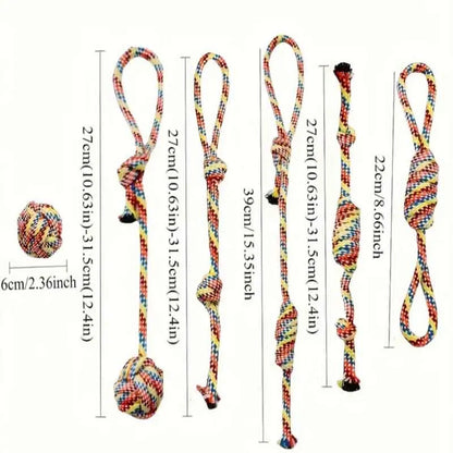 Wint Dog Cotton Rope For Relieving Boredom Grinding Toys Iarge And Medium-Sized Puppy Toys Dog nteractive Anti Bite Tug of War