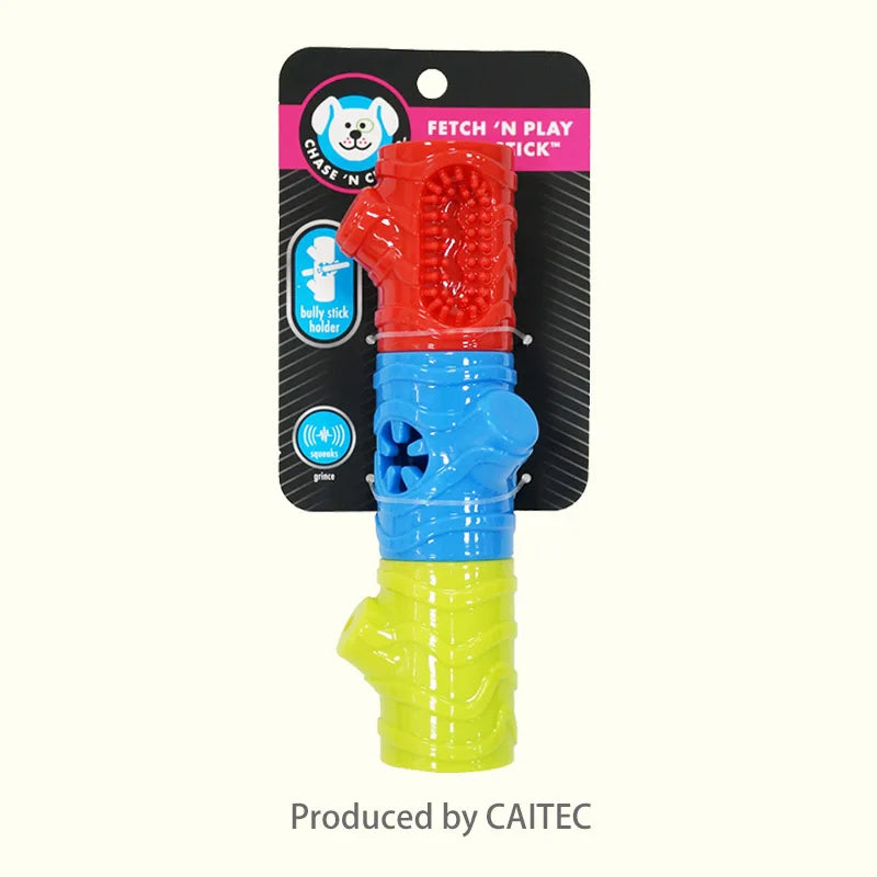CAITEC Dog Toy Squeaky Foraging Stick Floatable Suitable for Medium Large Dog