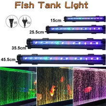 水族箱魚缸 LED 七彩燈 歐規/美規潛水防水條形燈 潛水照明燈 魚缸裝飾