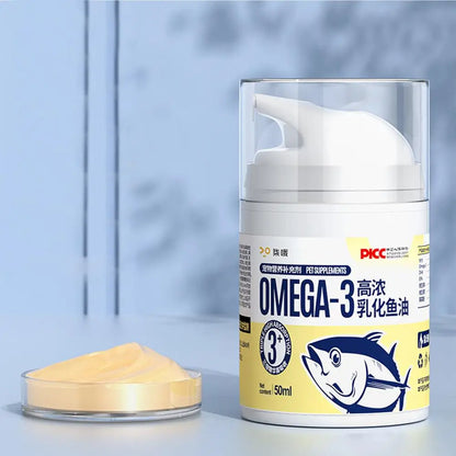 Kitten Fish Oil 50ml Highly Concentrated Fish Oil For Cats Liquid Press Type Pet Heart Skin Coat Joint Health Supplements