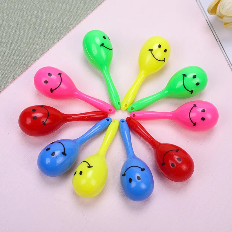 3pcs Bird Toys Parrot Rattle Bell Sand Hammer Maracas Bird Bite Wisdom Interactive Training Toy Pet Bird Toys Color Random