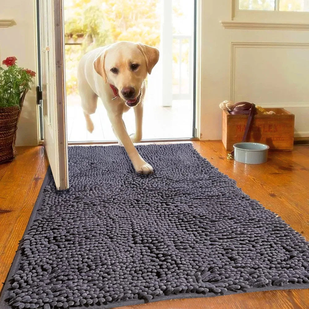 Dog Door Mat Easy To Clean Pet Paws Rug Carpet Washable Absorbent Dogs Diapers Pads Soft Cushion For Small Large Dogs