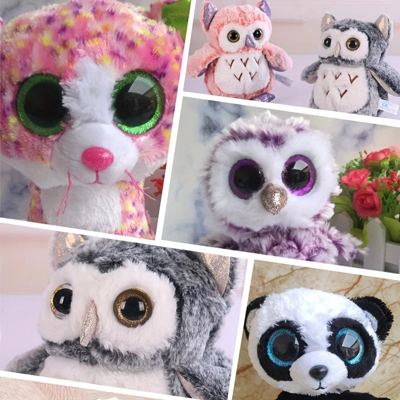 Sparkling Safety Eyes, 14-30mm Plastic Eyes for Stuffed Animal Toy Puppets, Woven Eyes for DIY Crafts