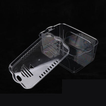 Fall Prevention Explosion-proof Fish Tank Transparent PET Desktop Goldfish Bowl Water Plant Turtle Tank Stackable Cube Fish Tank