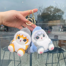 12cm Kawaii Anime Mofusand Plush Keychain Pendant Cartoon New Pp Cotton Doll School Bag Pendant Children's Prize Birthday Gift
