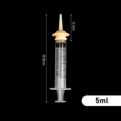 Pet Feeding Nipple for Kitten Puppy Newborn Cat Silicone Feeding Pacifier with Syringes for Mini Pet Small Dog Milk Feeding