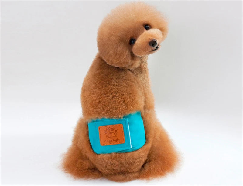 Solid Color Male Dog Diapers – Washable Cotton Dog Shorts