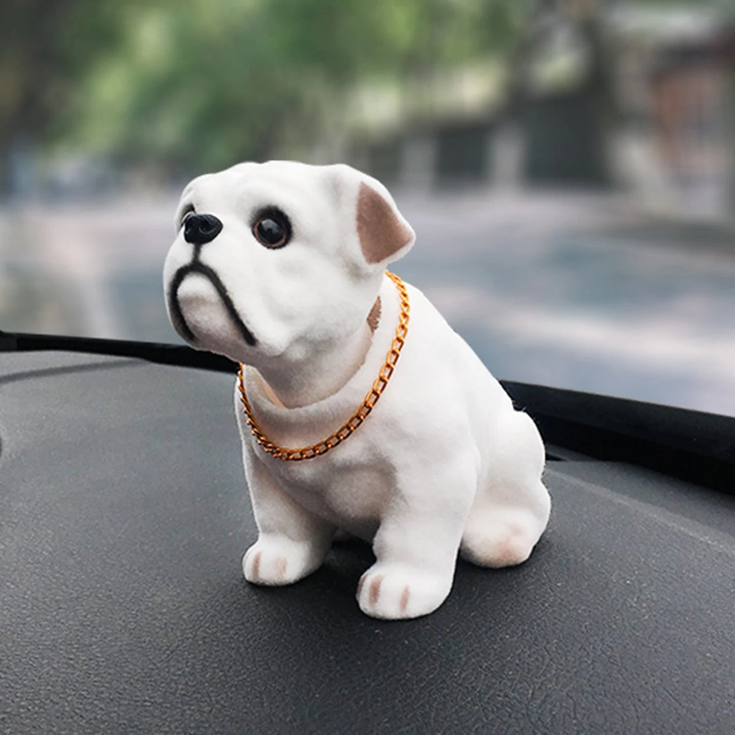 Creative Bobble Head Dog Figure Ornament Statue Cute Shaking Head Dog Car Ornament for Car Dashboard Tabletop Decoration Bobbing