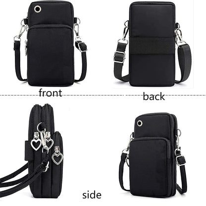 Women‘s Messenger Bag Small Handbag Crossbody Shoulder Wallet for Phone Sakura 26 Alphabet Print Coin Purse Ladies Card Holder