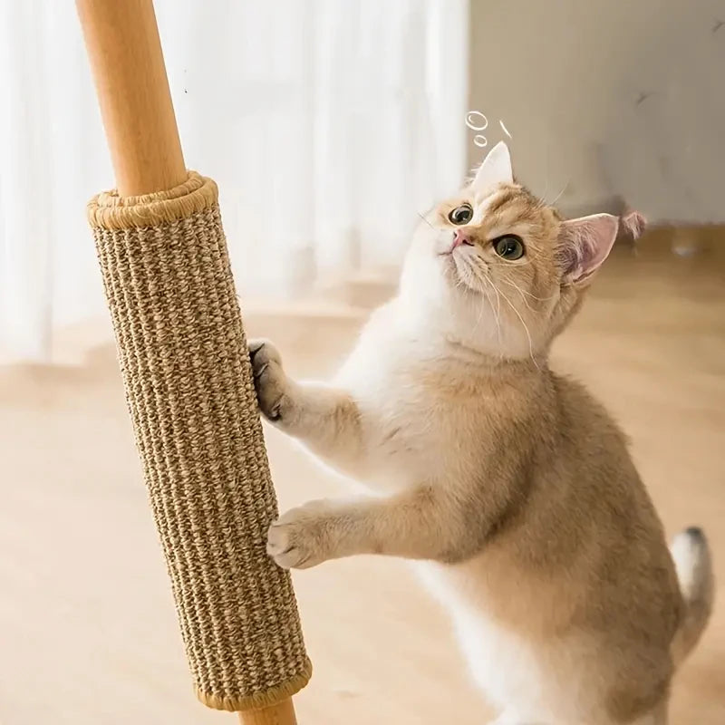 Natural Sisal Cat Scratcher Mat Cat Scratch Mats Horizontal Cat Floor Scratching Pad Rug Protect Couch and Carpets