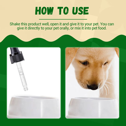 Yegbong Pet Kidney Drops Kidney Stone Removal Urinary Tract Care Maintain Urinary System Anti Inflammation Dog Health Supplement