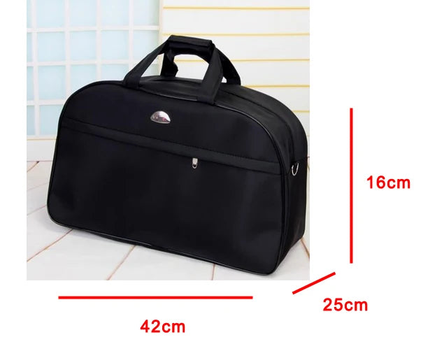 Hot Sale PU Leather Women Travel Duffel Bag for Men Large Capacity Waterproof Travel Bag Design Zipper Multifunction Luggage Bag