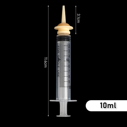 Pet Feeding Nipple for Kitten Puppy Newborn Cat Silicone Feeding Pacifier with Syringes for Mini Pet Small Dog Milk Feeding